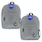 Bazic Products Classic Backpack, 17in., Gray, 2PK 1061 - alternate 1